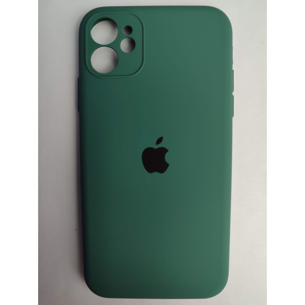 Чехол силиконовый Silicone Case ORG iPhone 11 (защита камеры) ель (15)