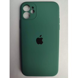 Чехол силиконовый Silicone Case ORG iPhone 11 (защита камеры) ель (15)