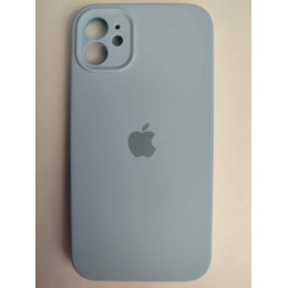 Чехол силиконовый Silicone Case ORG iPhone 11 (защита камеры) голубой (17)