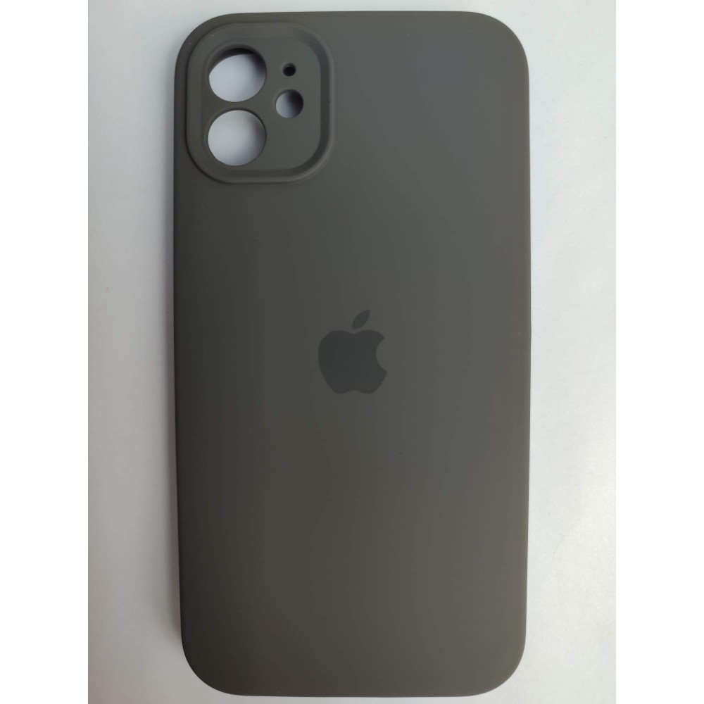 Чехол силиконовый Silicone Case ORG iPhone 11 (защита камеры) графит (25))