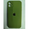 Чехол силиконовый Silicone Case ORG iPhone 11 (защита камеры) хаки