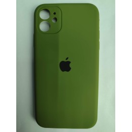 Чехол силиконовый Silicone Case ORG iPhone 11 (защита камеры) хаки
