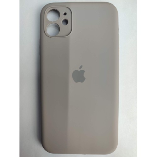 Чехол силиконовый Silicone Case ORG iPhone 11 (защита камеры) серый