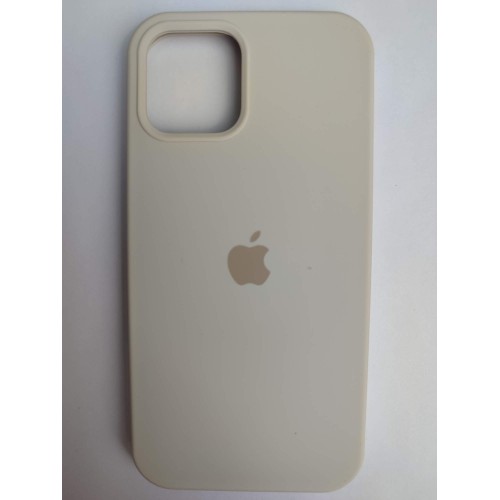 Чехол силиконовый Silicone Case ORG iPhone 12/12 Pro бежевый (10)