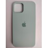 Чехол силиконовый Silicone Case ORG iPhone 12/12 Pro бледно-бирюзовый (17)