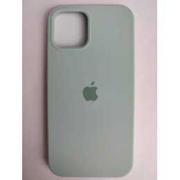 Чехол силиконовый Silicone Case ORG iPhone 12/12 Pro бледно-бирюзовый (17)