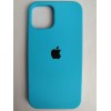 Чехол силиконовый Silicone Case ORG iPhone 12/12 Pro голубой (16)