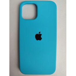 Чехол силиконовый Silicone Case ORG iPhone 12/12 Pro голубой (16)