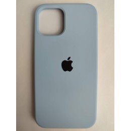 Чехол силиконовый Silicone Case ORG iPhone 12/12 Pro голубой (43)