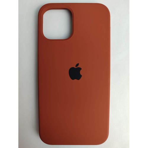 Чехол силиконовый Silicone Case ORG iPhone 12/12 Pro коричневый (28)