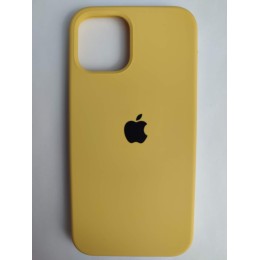 Чехол силиконовый Silicone Case ORG iPhone 12/12 Pro желтый (32)