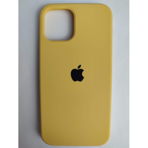 Чехол силиконовый Silicone Case ORG iPhone 12/12 Pro желтый (32)