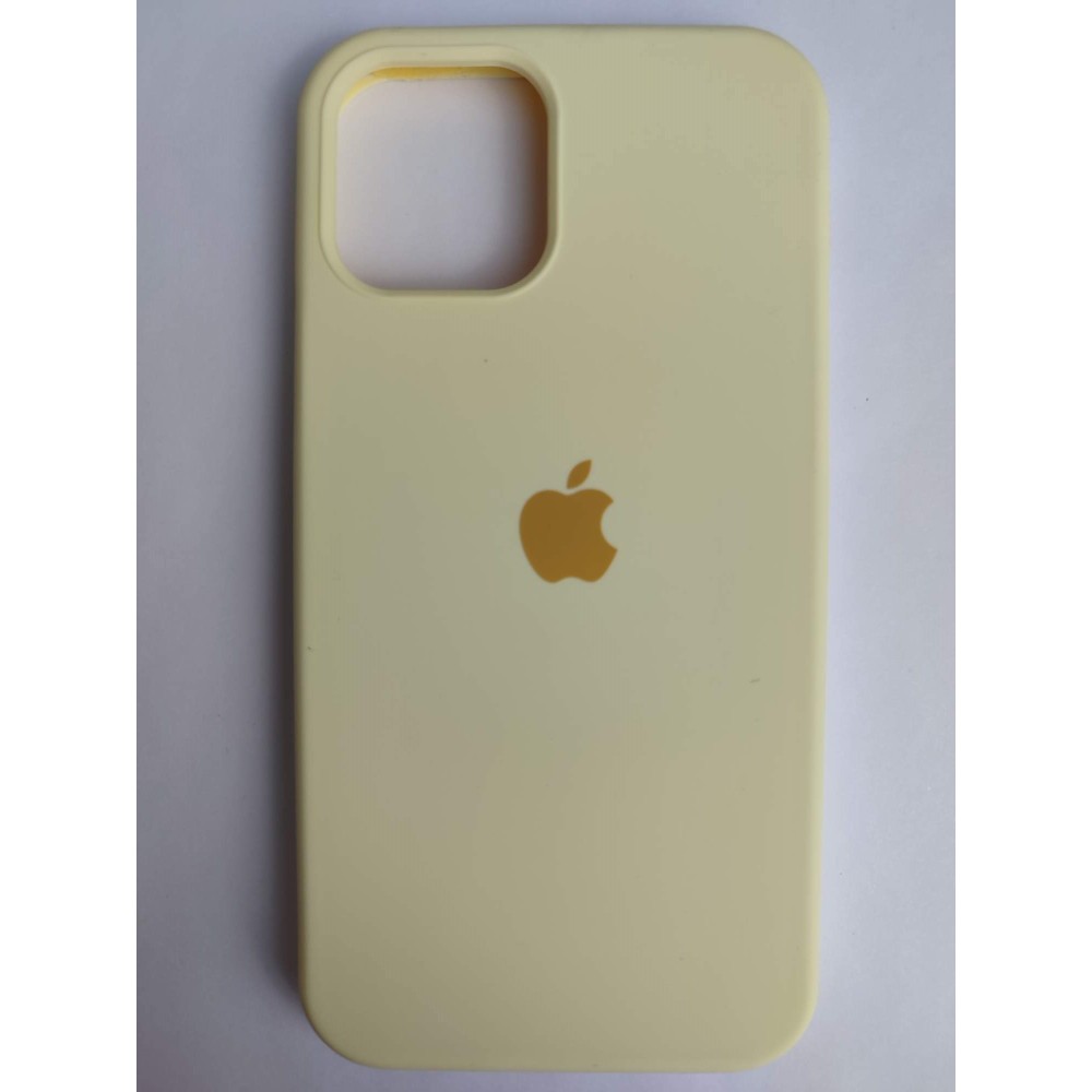 Чехол силиконовый Silicone Case ORG iPhone 12/12 Pro желтый (37)