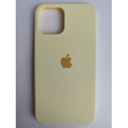Чехол силиконовый Silicone Case ORG iPhone 12/12 Pro желтый (37)