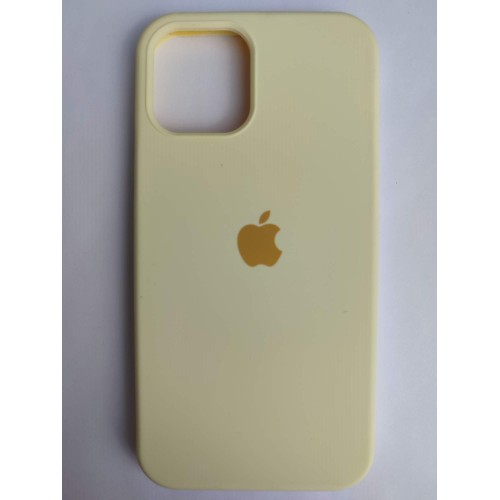 Чехол силиконовый Silicone Case ORG iPhone 12/12 Pro желтый (37)