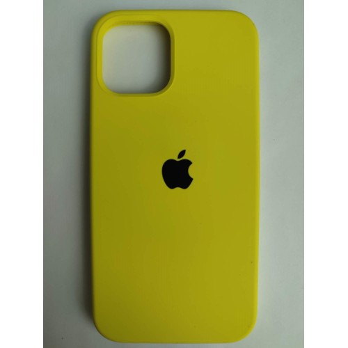 Чехол силиконовый Silicone Case ORG iPhone 12/12 Pro желтый (51)