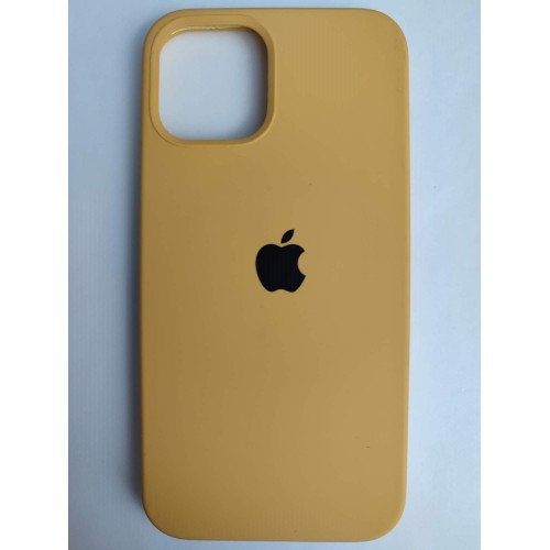 Чехол силиконовый Silicone Case ORG iPhone 12/12 Pro золотистый (04)