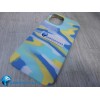 Чехол силиконовый Silicone Case ORG iPhone 12 Pro Max Rainbow палитра (02) *