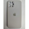 Чехол силиконовый Silicone Case ORG iPhone 12 Pro (защита камеры) бежевый (10)