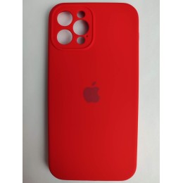 Чехол силиконовый Silicone Case ORG iPhone 12 Pro (защита камеры) красный (20)