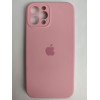 Чехол силиконовый Silicone Case ORG iPhone 12 Pro (защита камеры) розовый (06)