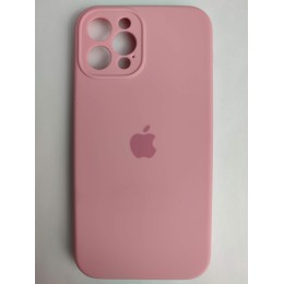 Чехол силиконовый Silicone Case ORG iPhone 12 Pro (защита камеры) розовый (06)