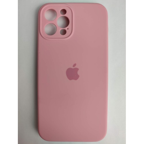 Чехол силиконовый Silicone Case ORG iPhone 12 Pro (защита камеры) розовый (06)
