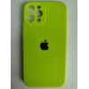 Чехол силиконовый Silicone Case ORG iPhone 12 Pro (защита камеры) салатовый (24)