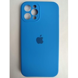 Чехол силиконовый Silicone Case ORG iPhone 12 Pro (защита камеры) синий (03)