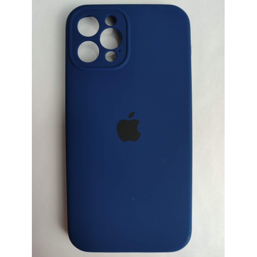 Чехол силиконовый Silicone Case ORG iPhone 12 Pro (защита камеры) темно-синий (39)