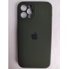 Чехол силиконовый Silicone Case ORG iPhone 12 Pro (защита камеры) темно-зеленый (31)