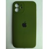 Чехол силиконовый Silicone Case ORG iPhone 12 (защита камеры) темно-зеленый (29)