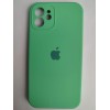 Чехол силиконовый Silicone Case ORG iPhone 12 (защита камеры) зеленый (50)
