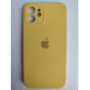 Чехол силиконовый Silicone Case ORG iPhone 12 (защита камеры) желтый (04)