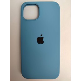 Чехол силиконовый Silicone Case ORG iPhone 13 голубой (46)