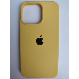 Чехол силиконовый Silicone Case ORG iPhone 13 Pro бледно-желтый (37)