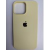 Чехол силиконовый Silicone Case ORG iPhone 13 Pro Max бледно-желтый (51)