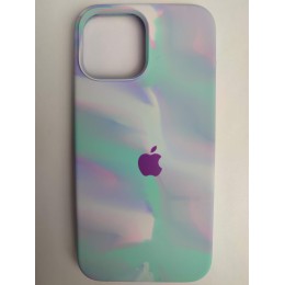 Чехол силиконовый Silicone Case ORG iPhone 13 Pro Max Rainbow палитра (01)