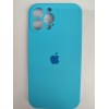 Чехол силиконовый Silicone Case ORG iPhone 13 Pro Max (защита камеры) голубой (21)