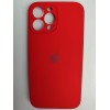 Чехол силиконовый Silicone Case ORG iPhone 13 Pro Max (защита камеры) красный (20)