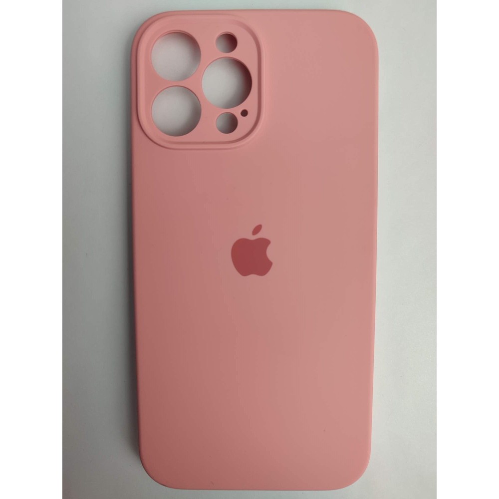 Чехол силиконовый Silicone Case ORG iPhone 13 Pro Max (защита камеры) розовый (06)