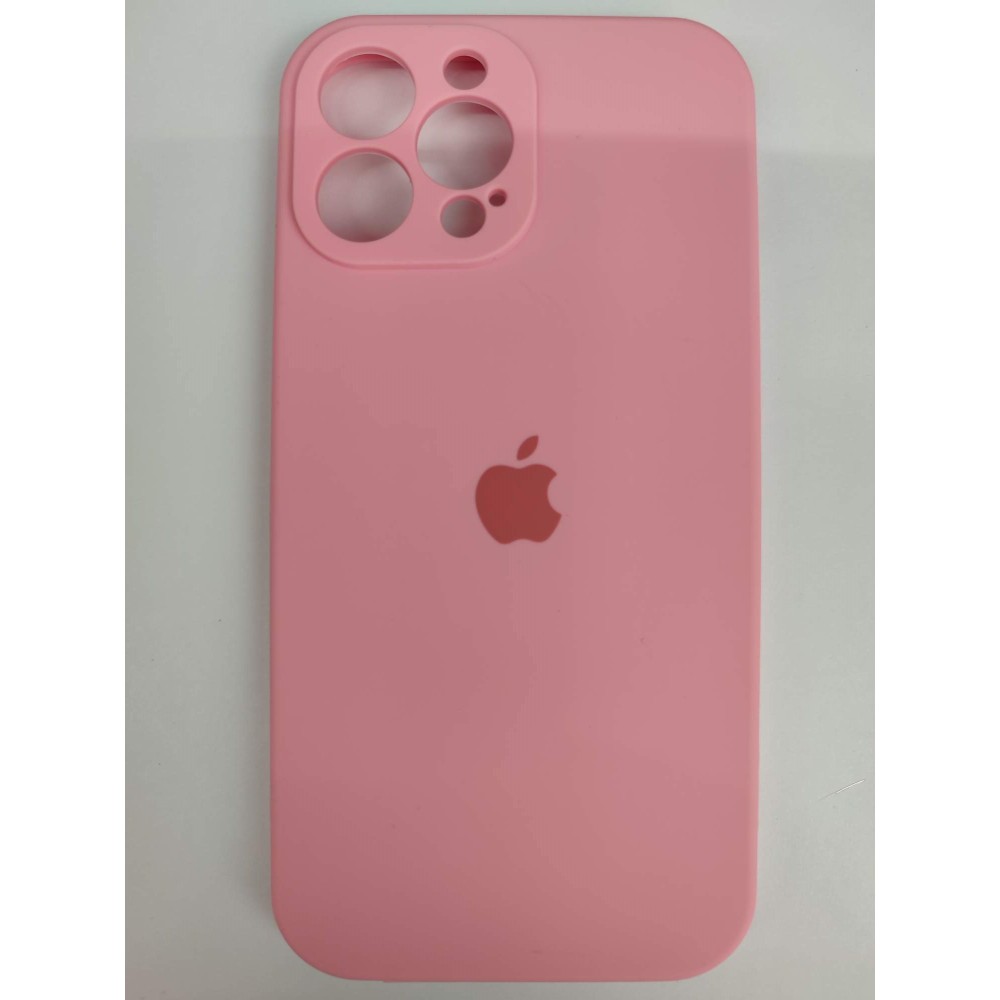 Чехол силиконовый Silicone Case ORG iPhone 13 Pro Max (защита камеры) розовый (14)