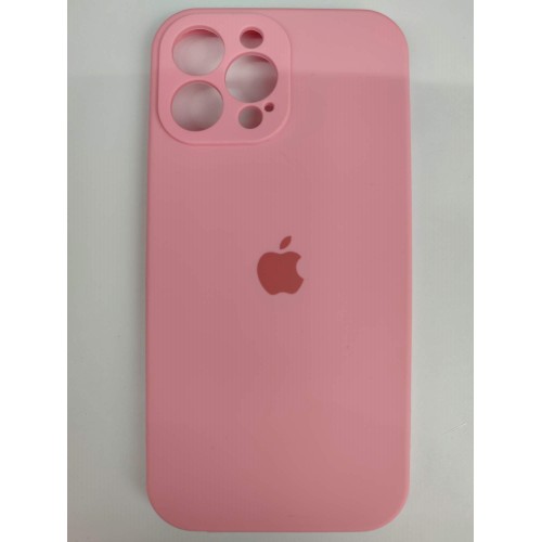 Чехол силиконовый Silicone Case ORG iPhone 13 Pro Max (защита камеры) розовый (14)