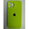 Чехол силиконовый Silicone Case ORG iPhone 13 Pro Max (защита камеры) салатовый (24)