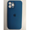 Чехол силиконовый Silicone Case ORG iPhone 13 Pro Max (защита камеры) темно-синий (16)
