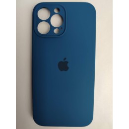 Чехол силиконовый Silicone Case ORG iPhone 13 Pro Max (защита камеры) темно-синий (16)