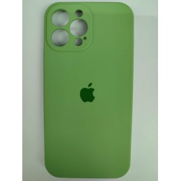 Чехол силиконовый Silicone Case ORG iPhone 13 Pro Max (защита камеры) зеленый (17)