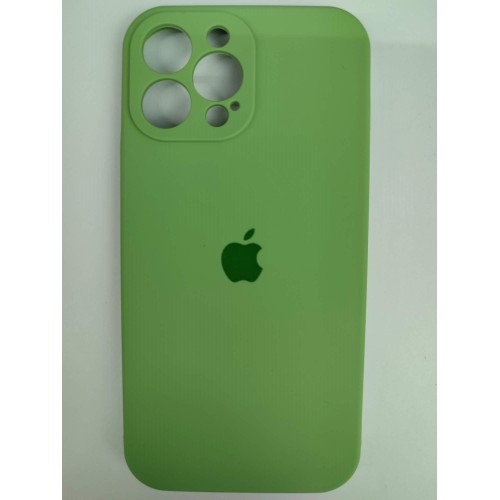 Чехол силиконовый Silicone Case ORG iPhone 13 Pro Max (защита камеры) зеленый (17)