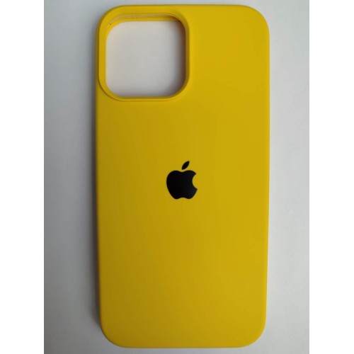 Чехол силиконовый Silicone Case ORG iPhone 13 Pro Max желтый (55)