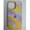 Чехол силиконовый Silicone Case ORG iPhone 13 Pro Rainbow палитра (05)